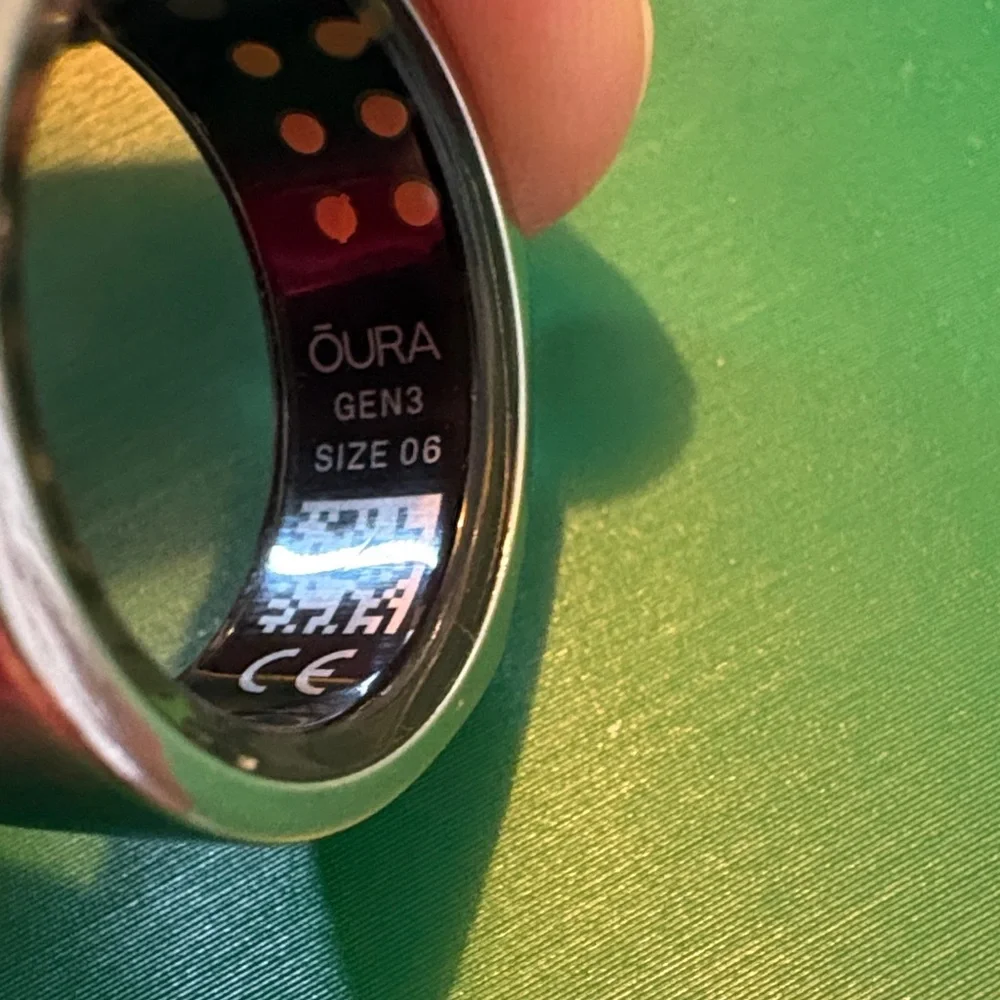 Oura Ring heritage gen 3 silver size 6